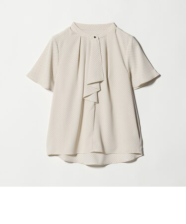フロントラッフル ショートスリーブブラウス ＜A DAY IN THE LIFE＞