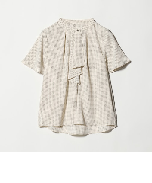 フロントラッフル ショートスリーブブラウス ＜A DAY IN THE LIFE＞