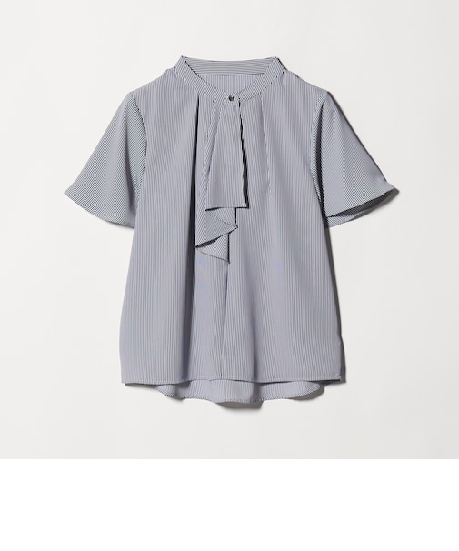 フロントラッフル ショートスリーブブラウス ＜A DAY IN THE LIFE＞