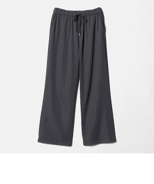 ジャージー ストライプ ワイドパンツ ‐接触冷感‐ <A DAY IN THE LIFE>