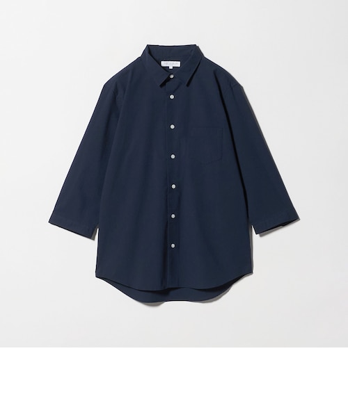 【WHITE】クールマックス サッカー レギュラーカラー7分袖シャツ-吸水速乾-<A DAY IN THE LIFE> クールマックス サッカー レギュラーカラー7分袖シャツ―吸水速乾―＜A