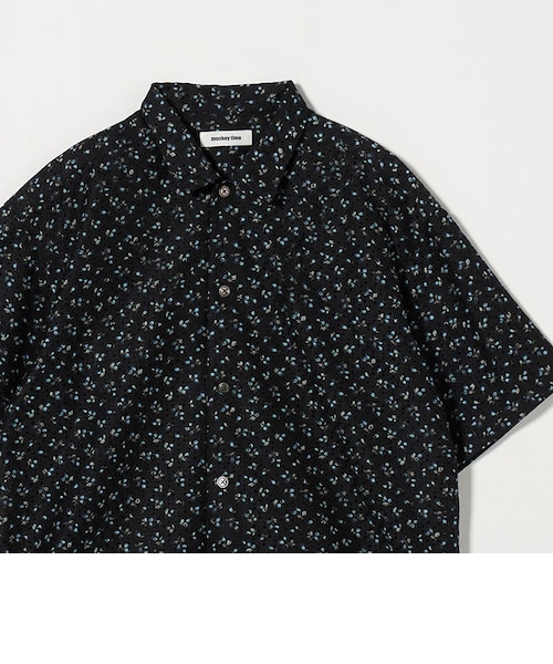 【BLACK】<LIBERTY FABLIC> アイレット プリント シャツ LIBERTY FABLIC＞ アイレット プリント シャツ｜ユナイテッドアローズ