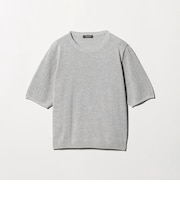 メッシュコンビ ショートスリーブニット ‐ウォッシャブル‐＜A DAY IN THE LIFE＞