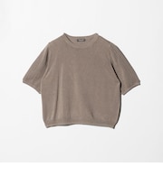 メッシュコンビ ショートスリーブニット ‐ウォッシャブル‐＜A DAY IN THE LIFE＞