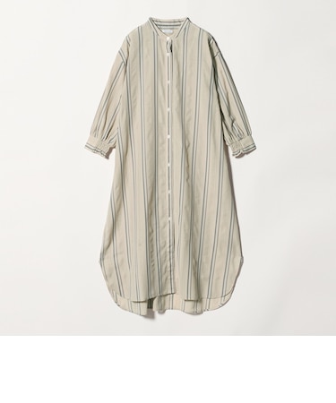 ジャガードストライプ シャツワンピース 7分袖＜A DAY IN THE LIFE＞