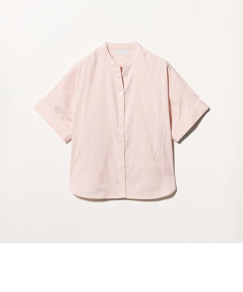 【PINK】ラミーコットン シアー バンドカラーシャツ <A DAY IN THE LIFE> ラミーコットン シアー バンドカラーシャツ ＜A DAY IN THE LIFE＞
