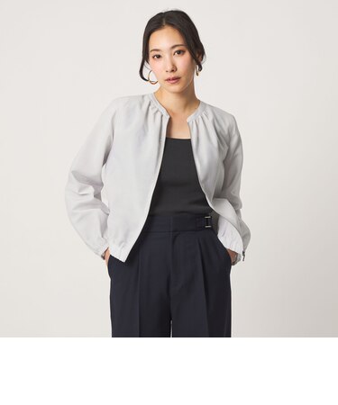 シアー スタンドブルゾン ‐ウォッシャブル‐＜A DAY IN THE LIFE＞