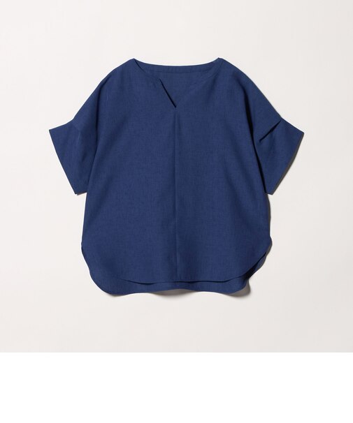 リネンライク キーネック ドルマンブラウス ＜A DAY IN THE LIFE＞