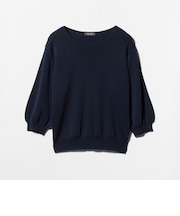 フルニードル パフスリーブニット 5分袖 ‐ウォッシャブル‐＜A DAY IN THE LIFE＞