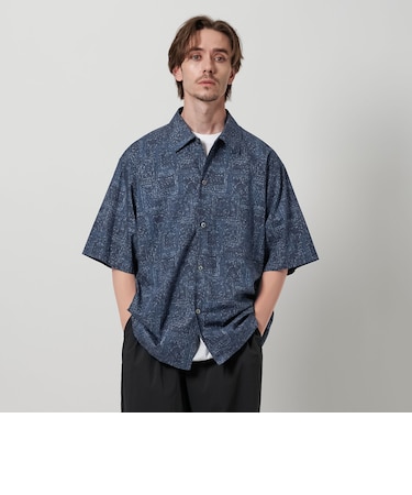 ロンシャン  バティック キャンプカラー グランデシャツ