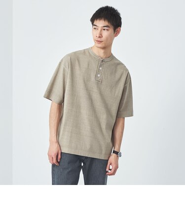 【別注】＜Healthknit＞GLR ヘンリーネック ピグメント Tシャツ