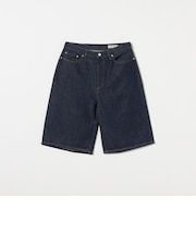 ワイド デニム ショーツ