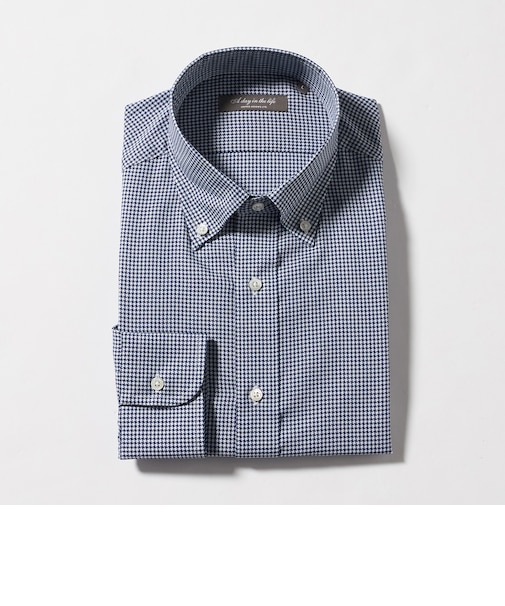 クールマックス クロス ボタンダウンシャツ-イージーケア-＜A DAY IN THE LIFE＞