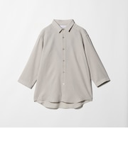 リネンライク スラブ レギュラーカラー 7分袖シャツ-吸水速乾・通気性-＜A DAY IN THE LIFE＞