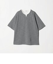 メランジ スラブ カノコ キーネックカットソー-吸水速乾-＜A DAY IN THE LIFE＞