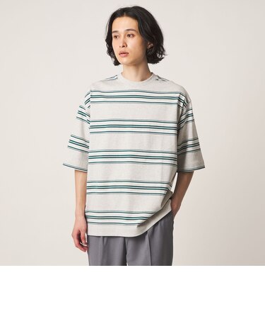 USAコットン ボーダー ワイドカットソー＜A DAY IN THE LIFE＞