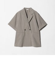 ダブルブレスト ショートスリーブ シャツジャケット ‐セットアップ対応・ウォッシャブル‐ ＜A DAY IN THE LIFE＞