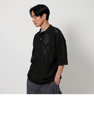 ＜koti BEAUTY&YOUTH＞ エアリー メッシュ ポロシャツ