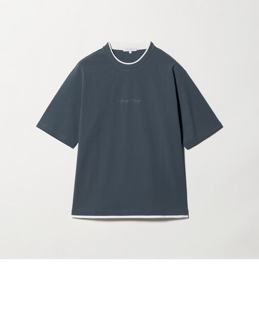 ポンチ エンブロイダリー フェイクレイヤード カットソー-接触冷感-＜A DAY IN THE LIFE＞