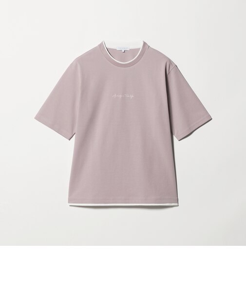 ポンチ エンブロイダリー フェイクレイヤード カットソー-接触冷感-＜A DAY IN THE LIFE＞