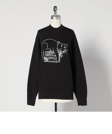 ＜LOEFF＞スリーピング キャット スウェット UNISEX