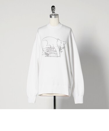 ＜LOEFF＞スリーピング キャット スウェット UNISEX