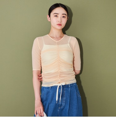 ＜CITEN＞ シアーシャーリング ハーフスリーブ Tシャツ