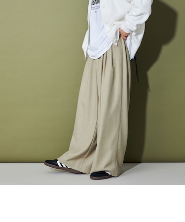 ＜CITEN＞3タックイージーワイドパンツ