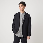 ウォッシャブル ホームスパン ナロー ジャケット -ストレッチ-