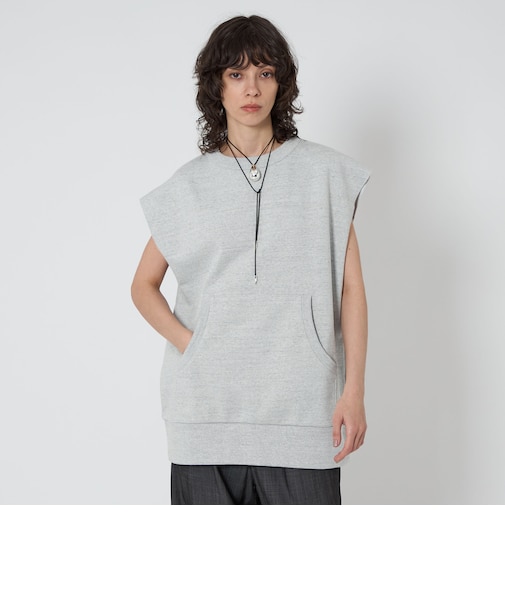 ＜ASTRAET＞ウラケ クルーネック ノースリーブスウェット UNISEX