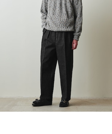 ＜Steven Alan＞ 13.5oz デニム インツープリーツ ドレス トラウザーズ