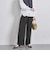 ポリエステル 2タック ワイドパンツ