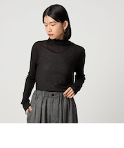 ＜CITEN＞エッセンシャルシアーハイネックトップ