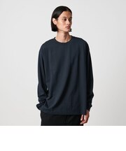 ＜H＞ハイブリッドコットン チューブ クルーネックロングスリーブ