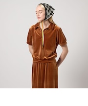 ＜Steven Alan＞ベロア スキッパー ネック プルオーバー