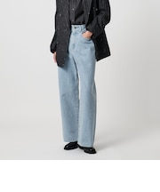 ルーズシルエット ストレート デニムパンツ