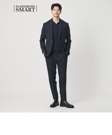 【 WARDROBE SMART】LANATEC OX セットアップ/背抜きジャケット＆イージーパンツ
