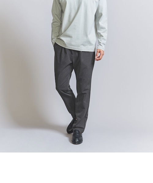 【DK.GRAY】ドライ オックスフォード ストレッチ ノープリーツスラックス-ウォッシャブル-<A DAY IN THE LIFE> ドライ オックスフォード ストレッチ ノープリーツスラックス