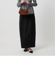 【Wardrobe DAILY MINIMAL】ダブルクロス カーブスカート ウォッシャブル
