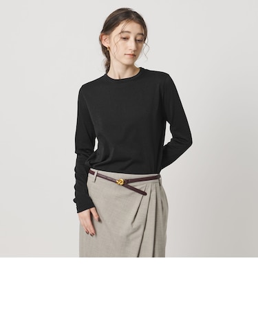 ラメ ロングスリーブ カットソー