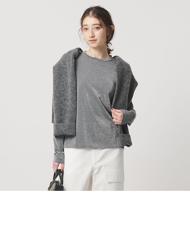 ラメ ロングスリーブ カットソー