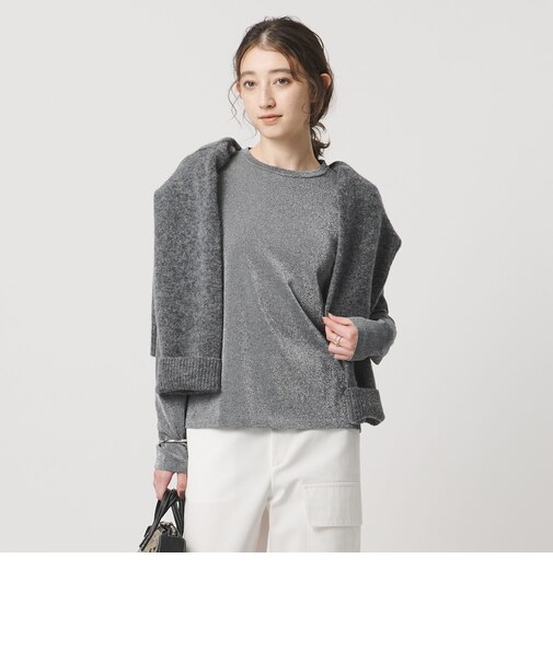 ラメ ロングスリーブ カットソー