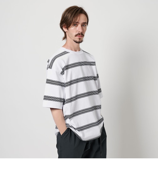 ”THE HEAVY” 10oz ヘビー ボーダー クルーネック Tシャツ