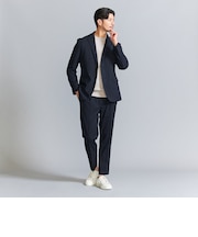 【WARDROBE SMART】DELEGANT サキソニー セットアップ/ジャケット＆イージーパンツ