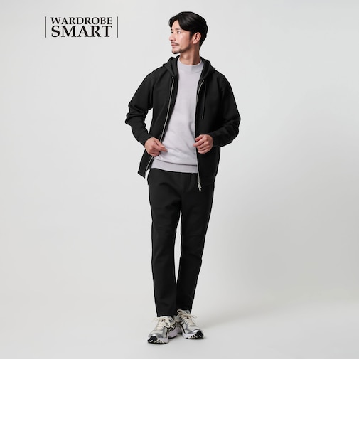 【WARDROBE SMART】ダブルニット ジップパーカー/セットアップ対応
