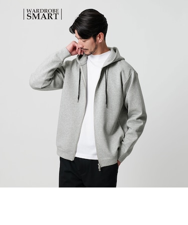 【WARDROBE SMART】ダブルニット ジップパーカー/セットアップ対応