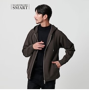 【WARDROBE SMART】ダブルニット ジップパーカー/セットアップ対応