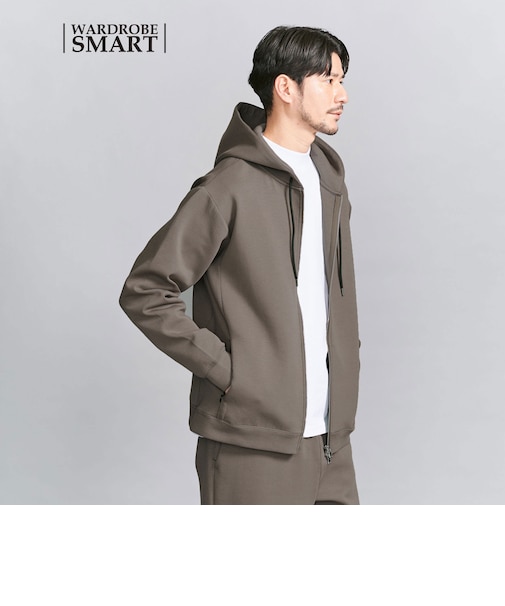 【WARDROBE SMART】ダブルニット ジップパーカー/セットアップ対応