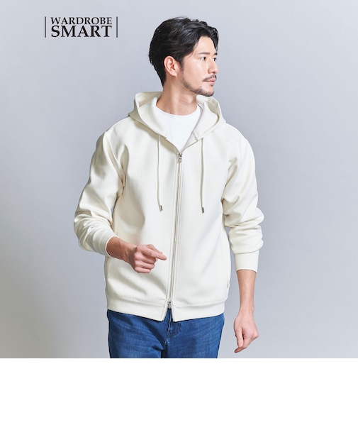 【WARDROBE SMART】ダブルニット ジップパーカー/セットアップ対応