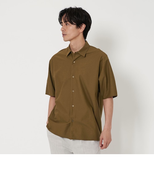 H＞ピンストライプ プランプ ワンピースカラーシャツ｜ユナイテッド